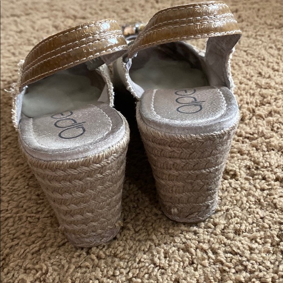 Apepazza jeweled espadrilles w/ open toe/heel, 9 - Picture 3 of 6